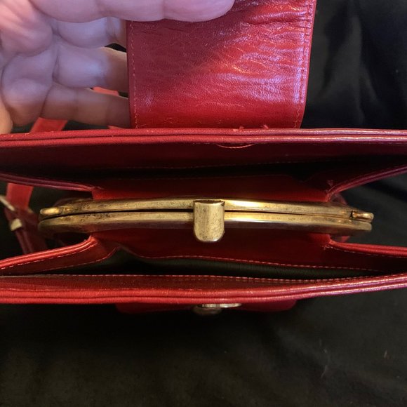Red Leather Gemma Kahng Backpack main image 6